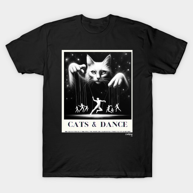 Mistic Cat: Dance & Cute Kitty - A Funny Mistic Retro Vintage Style T-Shirt by LollipopINC